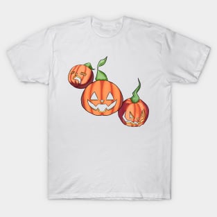 Three Jack o Lanters (color) T-Shirt